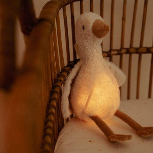Miega rotaļlieta Cuddle Goose Light & Sound ar gaismu un skaņu, Little Dutch