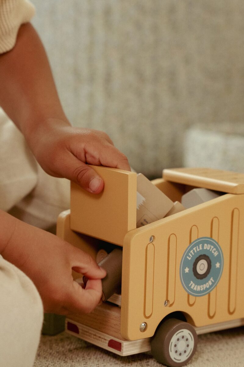 Koka auto Pašizgāzējs, Dump Truck, Little Dutch