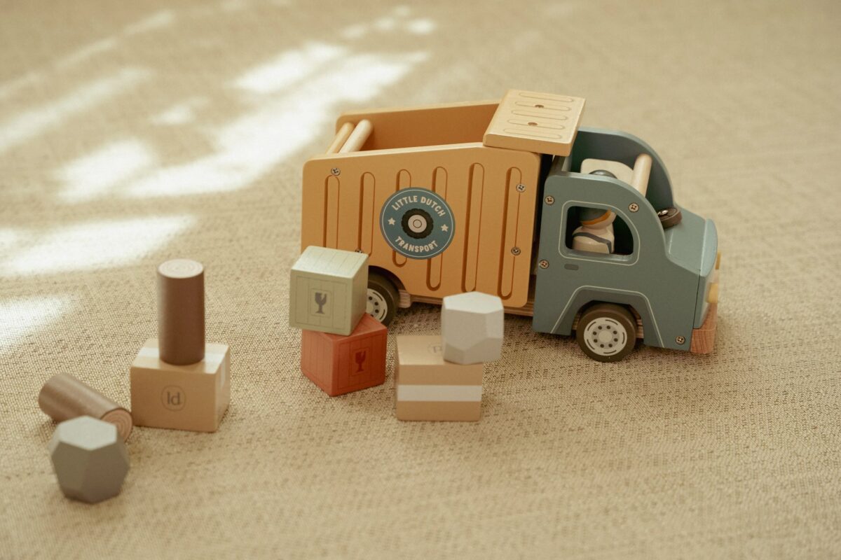 Koka auto Pašizgāzējs, Dump Truck, Little Dutch