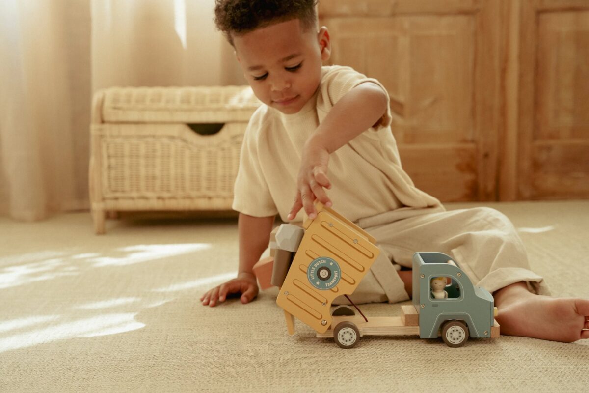 Koka auto Pašizgāzējs, Dump Truck, Little Dutch