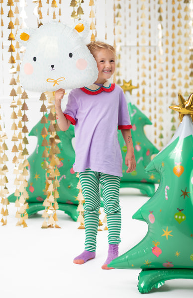 Liels balons Ziemassvētku eglīte, stāvošs - pildāms ar gaisu