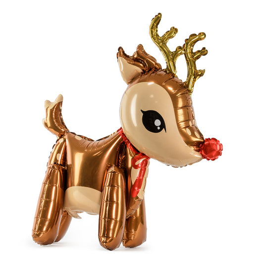 Liels balons Ziemassvētku ziemeļbriedis, stāvošs - pildāms ar gaisu