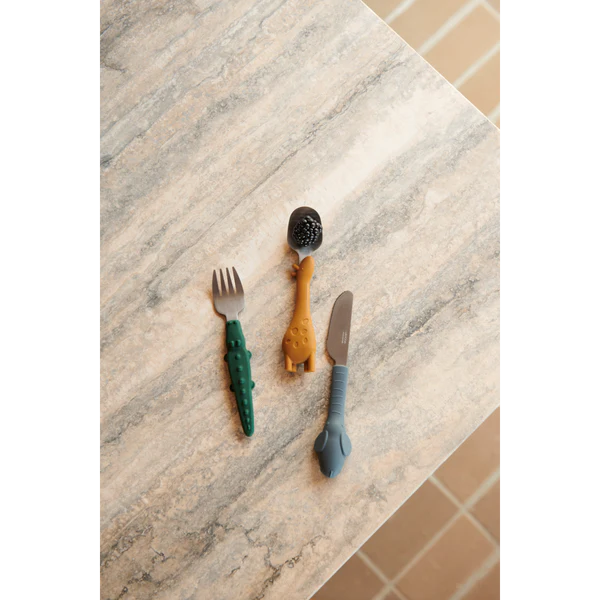 Bērnu galda piederumi Golden Caramel Mix, Tove cutlery set, Liewood