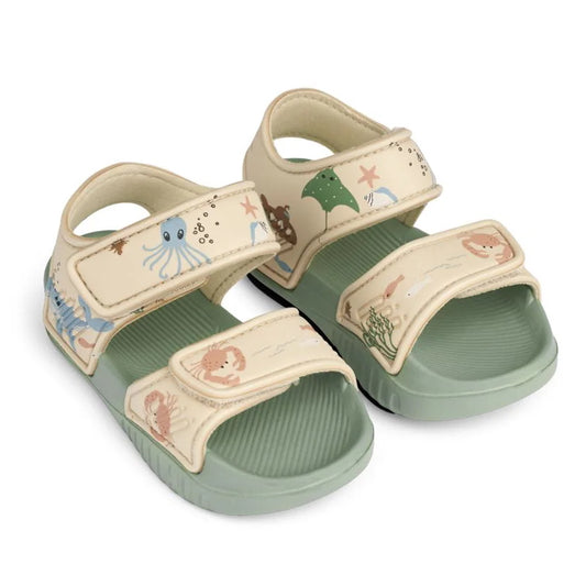 Bērnu sandales Blumer Sandals, Sea Crature / Sandy, 22 izmērs, Liewood