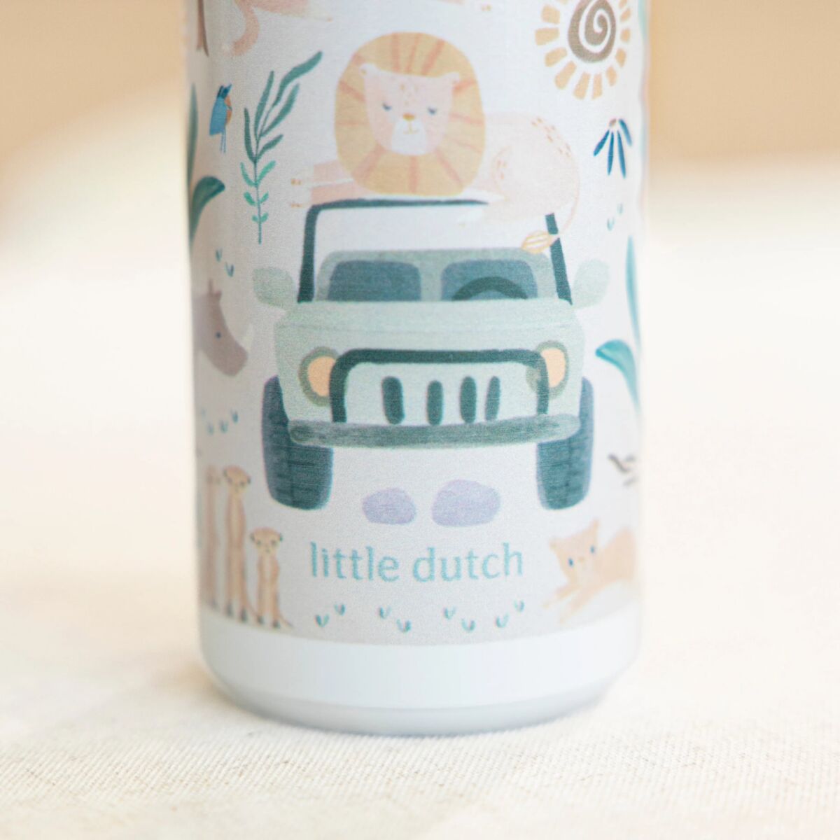 Ūdens pudele Safari Friends, Pop-Up Drinking Bottle, 400ml, Little Dutch, LD107410065421
