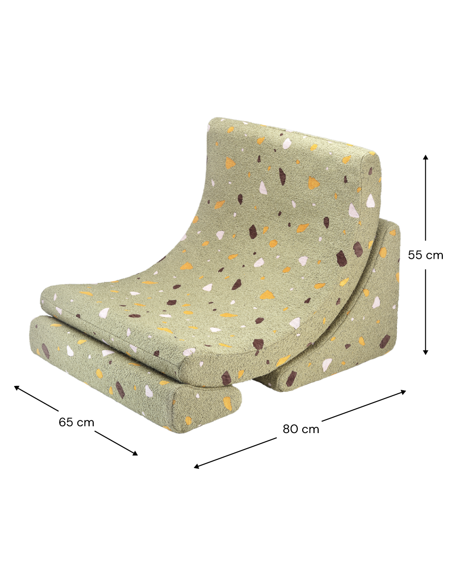 Atpūtas krēsls Terrazzo Moss Moon Chair, Wigiwama