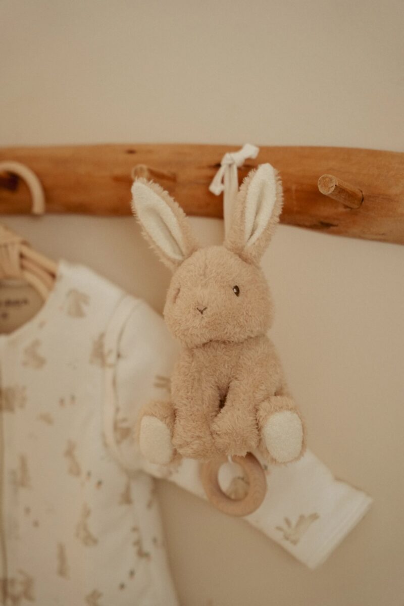 Muzikālā rotaļlieta Zaķītis Newborn Naturals, Music Box Baby Bunny, Little Dutch