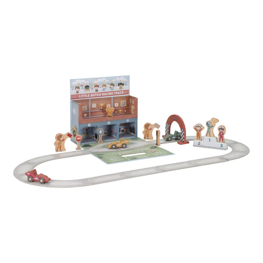 Rotaļu čemodāns ar auto sacīkšu trasi, Play Case with Racetrack, Little Dutch, ld2524