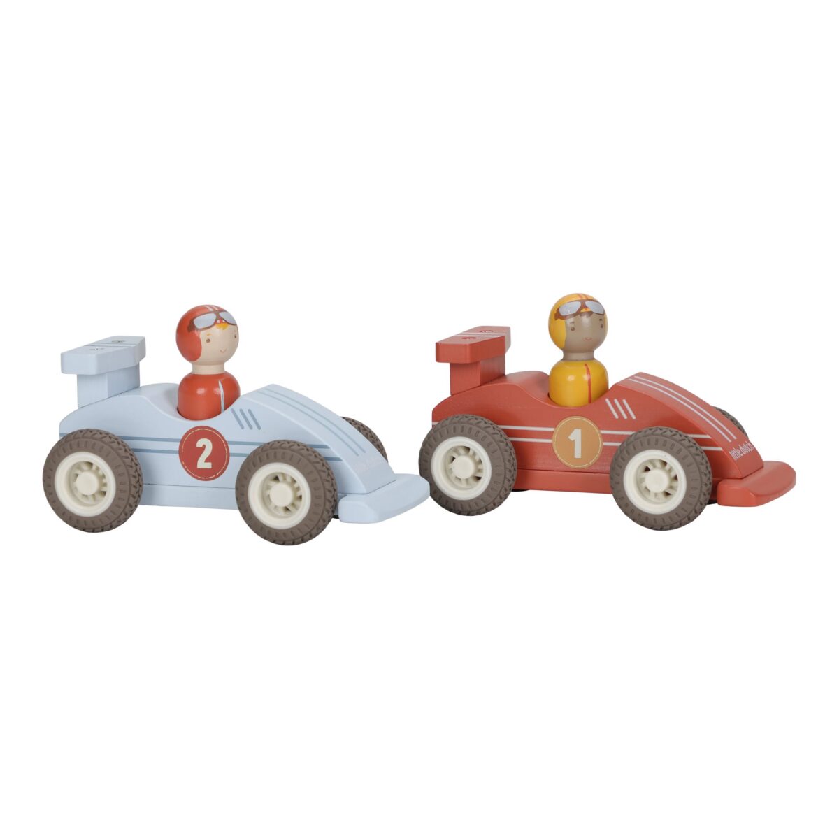 Koka sacīkšu mašīnas, Pullback Race Cars, 2gab. Little Dutch