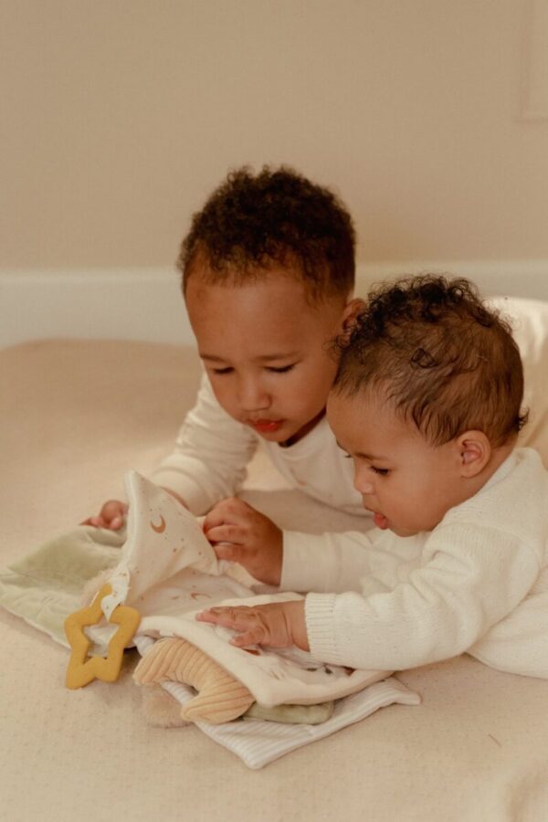 Mīkstā grāmata Newborn Naturals, Soft Activity Book Large, Little Dutch