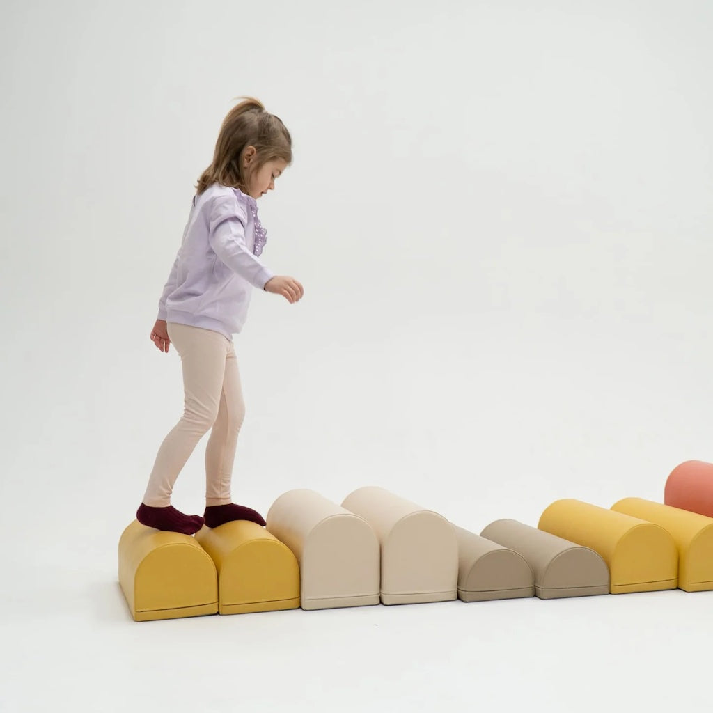 Mīkstie kluči Activity Blocks Soft Play, IGLU - Pastel pink, rozā pasteļa