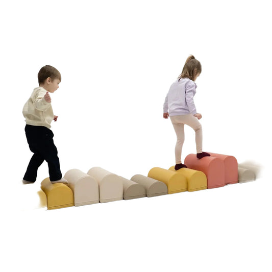Mīkstie kluči Activity Blocks Soft Play, IGLU - Pastel pink, rozā pasteļa