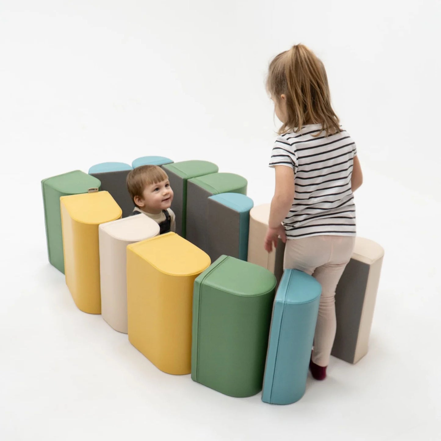 Mīkstie kluči Activity Blocks Soft Play, IGLU - Pastel turquoise