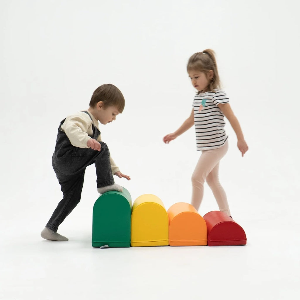 Mīkstie kluči Activity Blocks Soft Play, IGLU - Rainbow, daudzkrāsains
