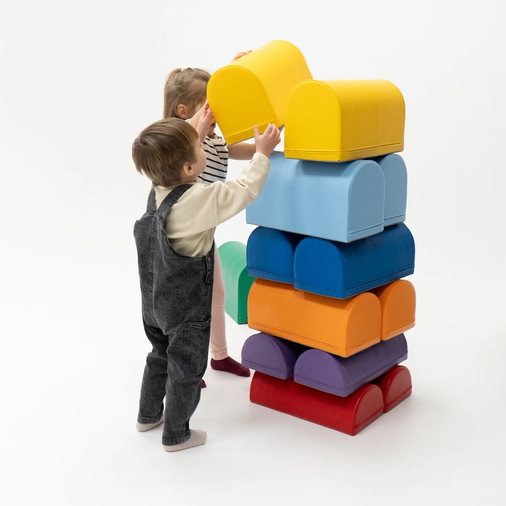 Mīkstie kluči Activity Blocks Soft Play, IGLU - Rainbow, daudzkrāsains