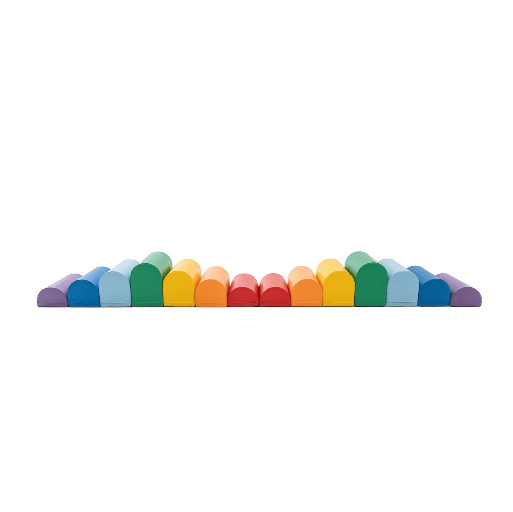 Mīkstie kluči Activity Blocks Soft Play, IGLU - Rainbow, daudzkrāsains