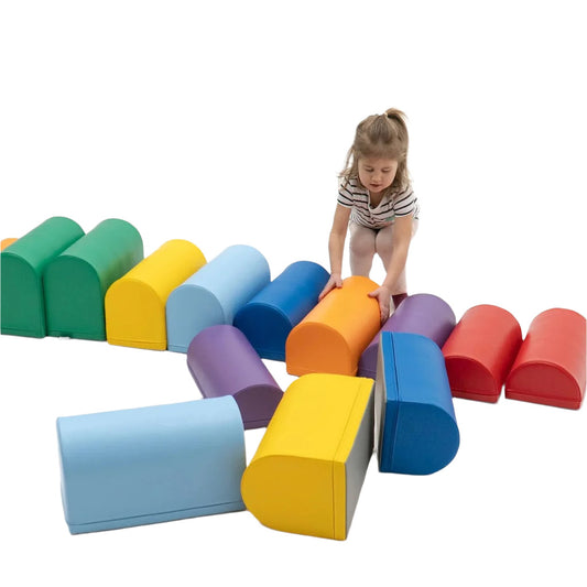 Mīkstie kluči Activity Blocks Soft Play, IGLU - Rainbow, daudzkrāsains