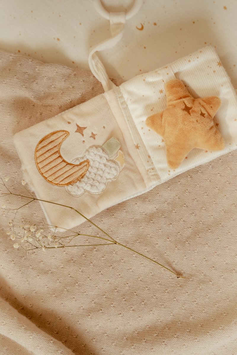 Mīkstā grāmata Newborn Naturals, Soft activity Booklet, Little Dutch