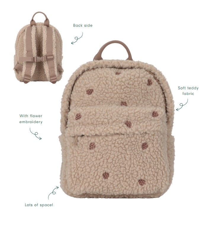 Bērnu mugursoma, Backpack Teddy Forest Friends, Little Dutch