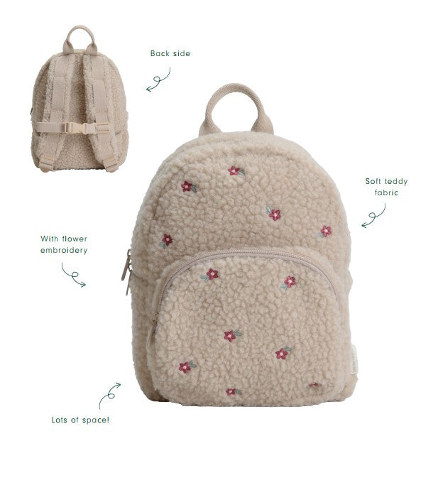 Bērnu mugursoma, Backpack Teddy Fairy Garden, Little Dutch
