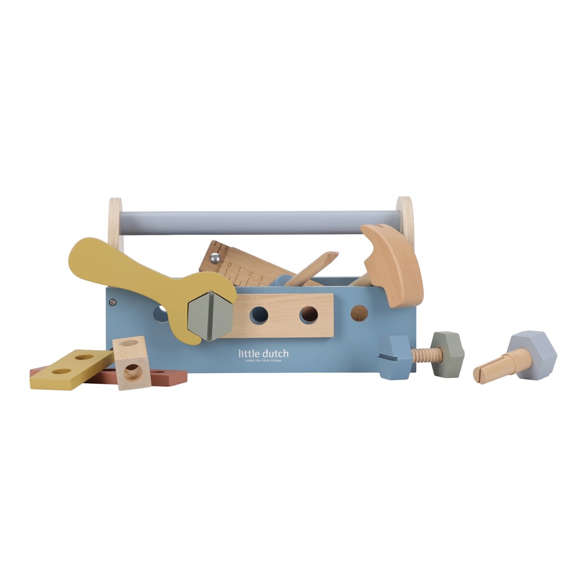 Koka rotaļu instrumentu kaste, Tool box, Little Dutch