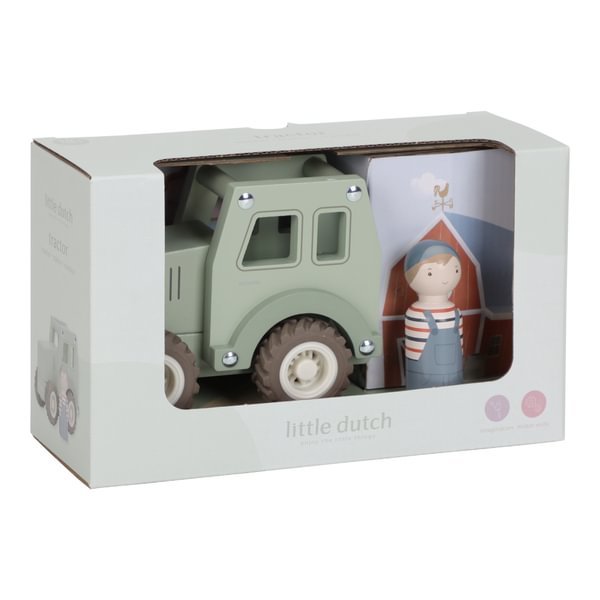 Koka traktors, Wooden Tractor, Little Dutch, ld2551