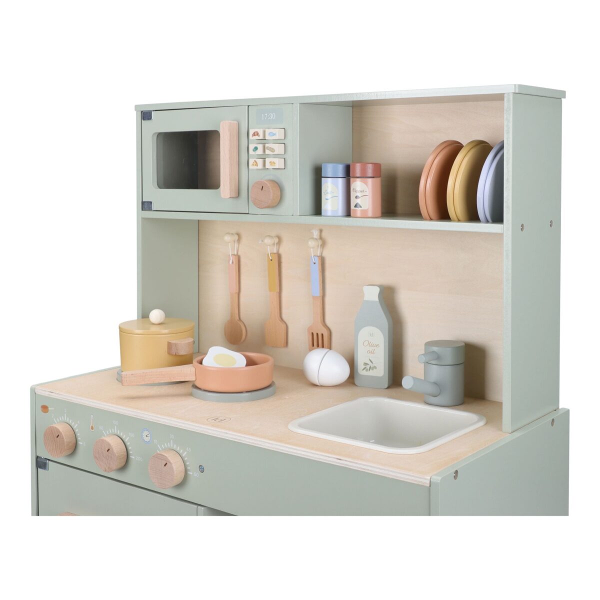 Bērnu rotaļu koka virtuve Wooden Play Kitchen Mint, Little Dutch