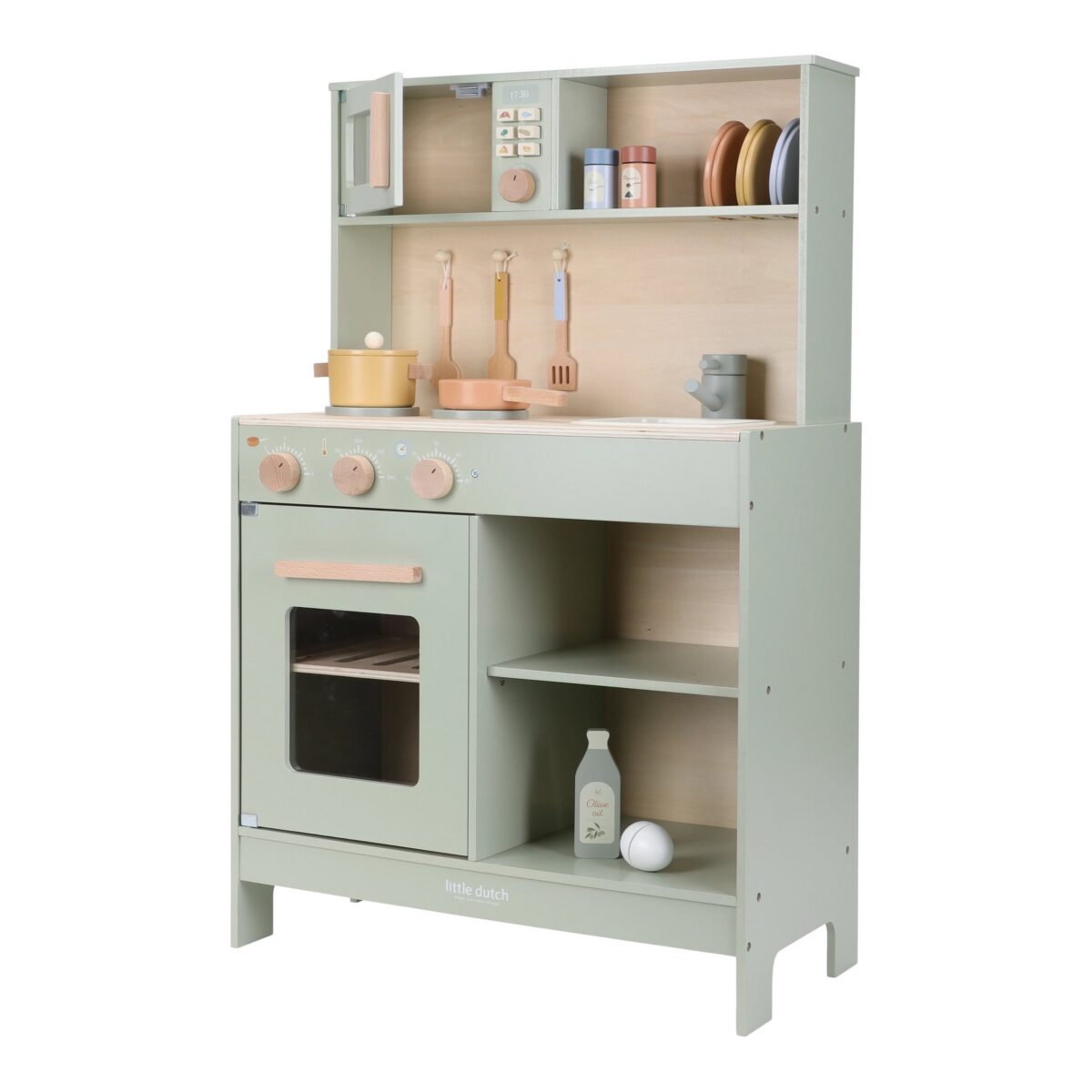 Bērnu rotaļu koka virtuve Wooden Play Kitchen Mint, Little Dutch