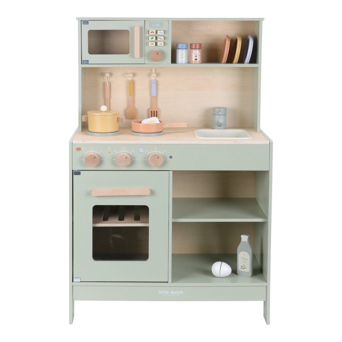 Bērnu rotaļu koka virtuve Wooden Play Kitchen Mint, Little Dutch