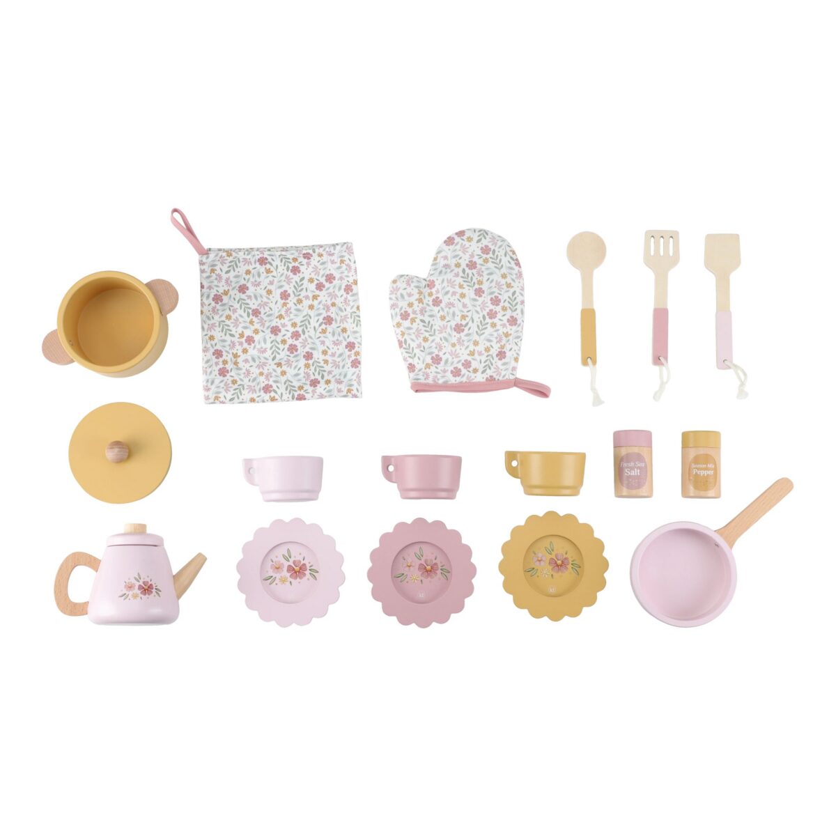 Bērnu rotaļu koka virtuve ar skaņu, Wooden Play Kitchen Sound, Little Dutch, ld2501