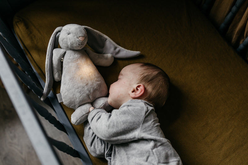 Moonie zaķis Organic Humming Bunny, Silver