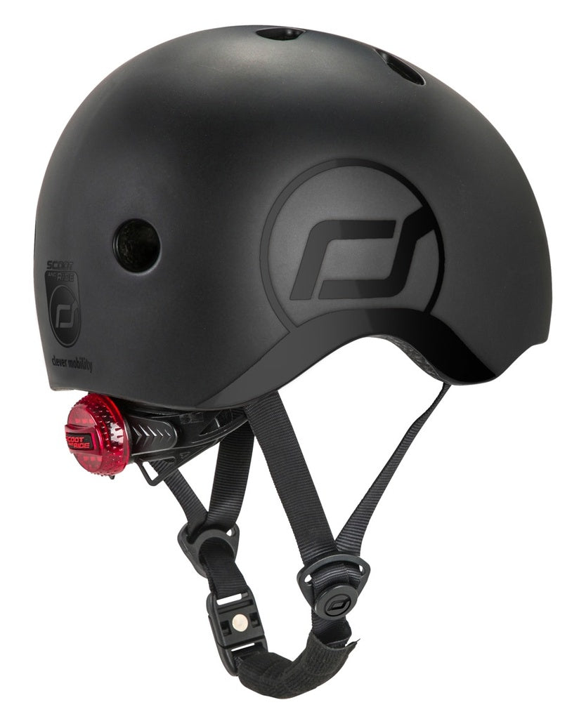 Bērnu ķivere melna, Black, Scoot and Ride, S-M