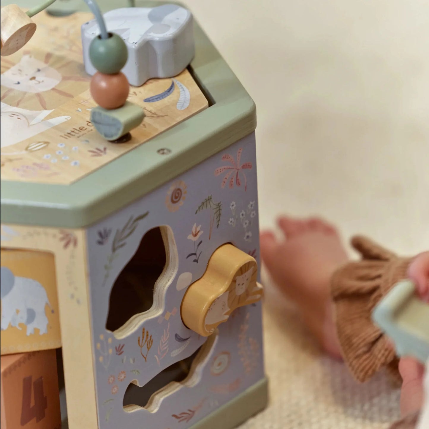 Aktivitāšu kubs, sešstūra, Safari Friends, Activity Cube Hexagon, Little Dutch