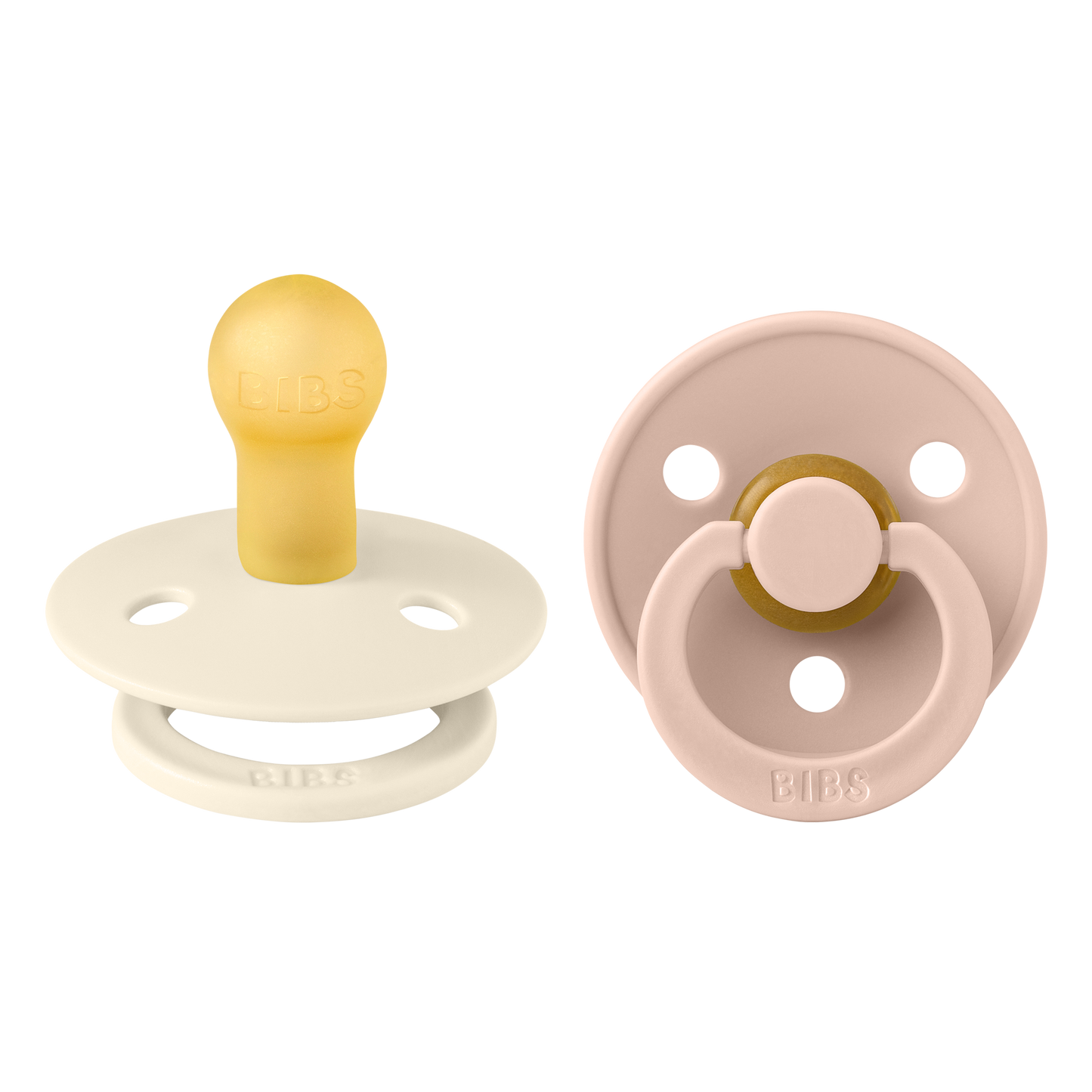 Knupīši - Colour Round Ivory & Blush, BIBS, 2 gab