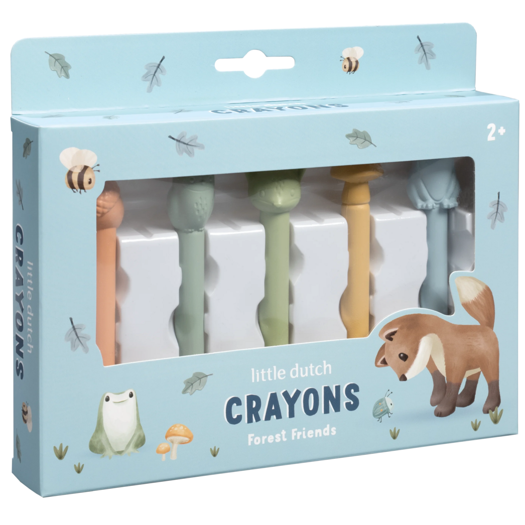 Krītiņi Forest Friends, Wax Crayons, Little Dutch, LD126367