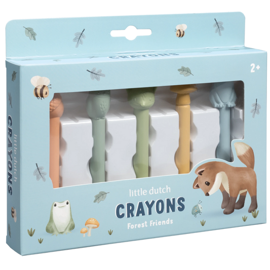 Krītiņi Forest Friends, Wax Crayons, Little Dutch, LD126367
