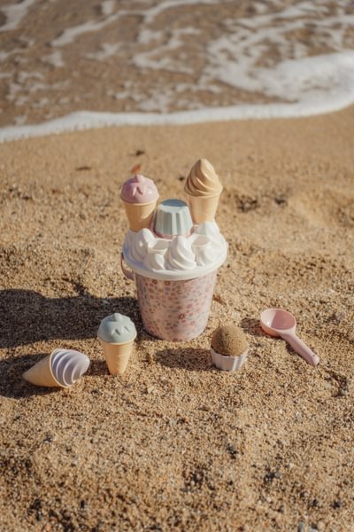 Pludmales rotaļlietas Saldējums, Ice Cream Beach Toys Dreamy Mermaid Pink, Little Dutch, LD2016377