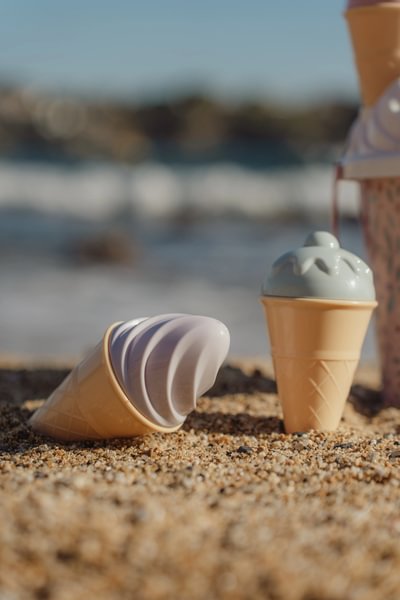 Pludmales rotaļlietas Saldējums, Ice Cream Beach Toys Dreamy Mermaid Pink, Little Dutch, LD2016377