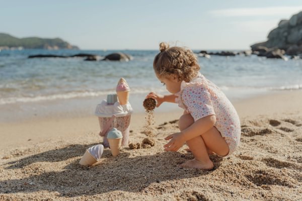 Pludmales rotaļlietas Saldējums, Ice Cream Beach Toys Dreamy Mermaid Pink, Little Dutch, LD2016377