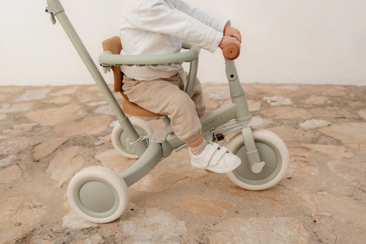 Transformējams trīsritenis, 4 in 1 tricycle, Green, zaļš, Little Dutch, LD6080