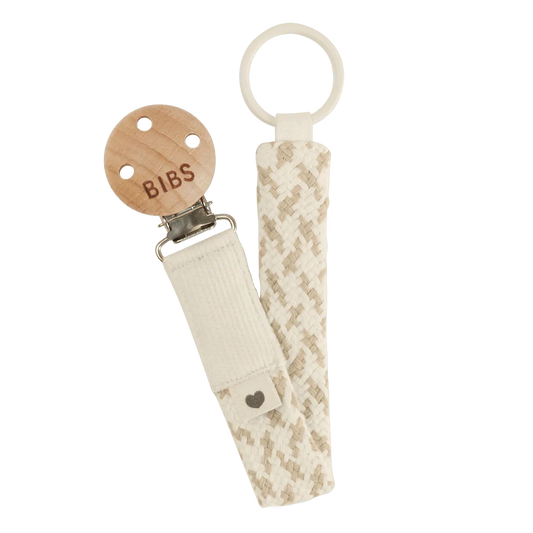 Knupīša klipsis Pacifier Clip - Ivory / Vanilla, BIBS, 5713795238613