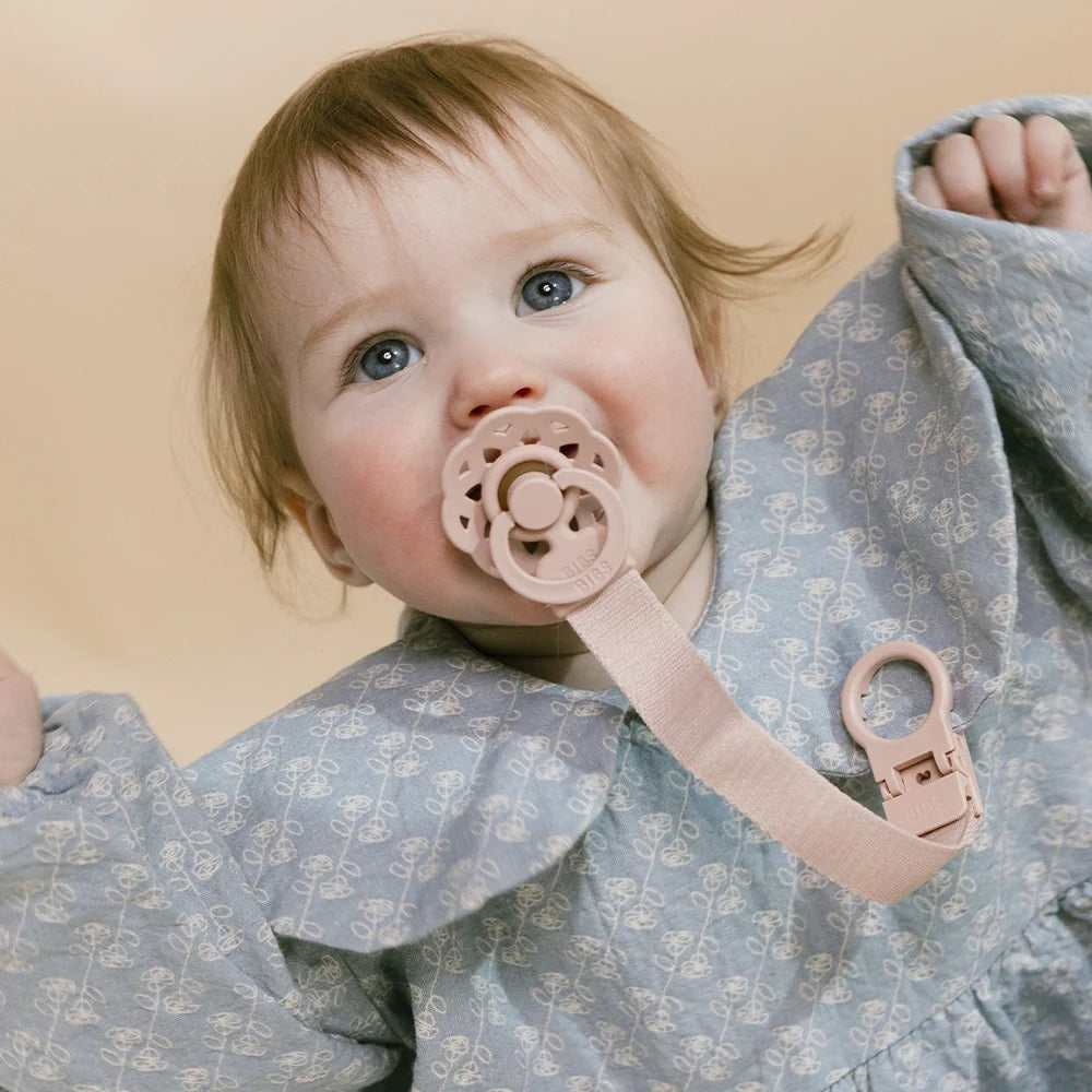 Knupīša turētājs Pacifier Clip Loop - Blush, BIBS, 5713795262281