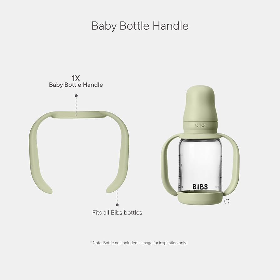 Mazuļu pudelītes rokturis, Baby Bottle Handle, Sage, BIBS