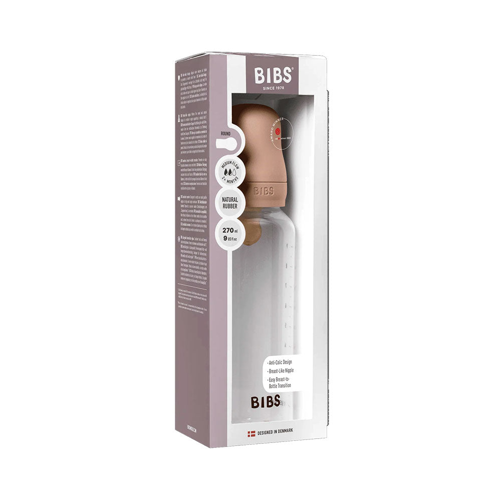 Mazuļu pudelīte, Baby Bottle Plastic, Blush, 270ml, BIBS, 5713795265374