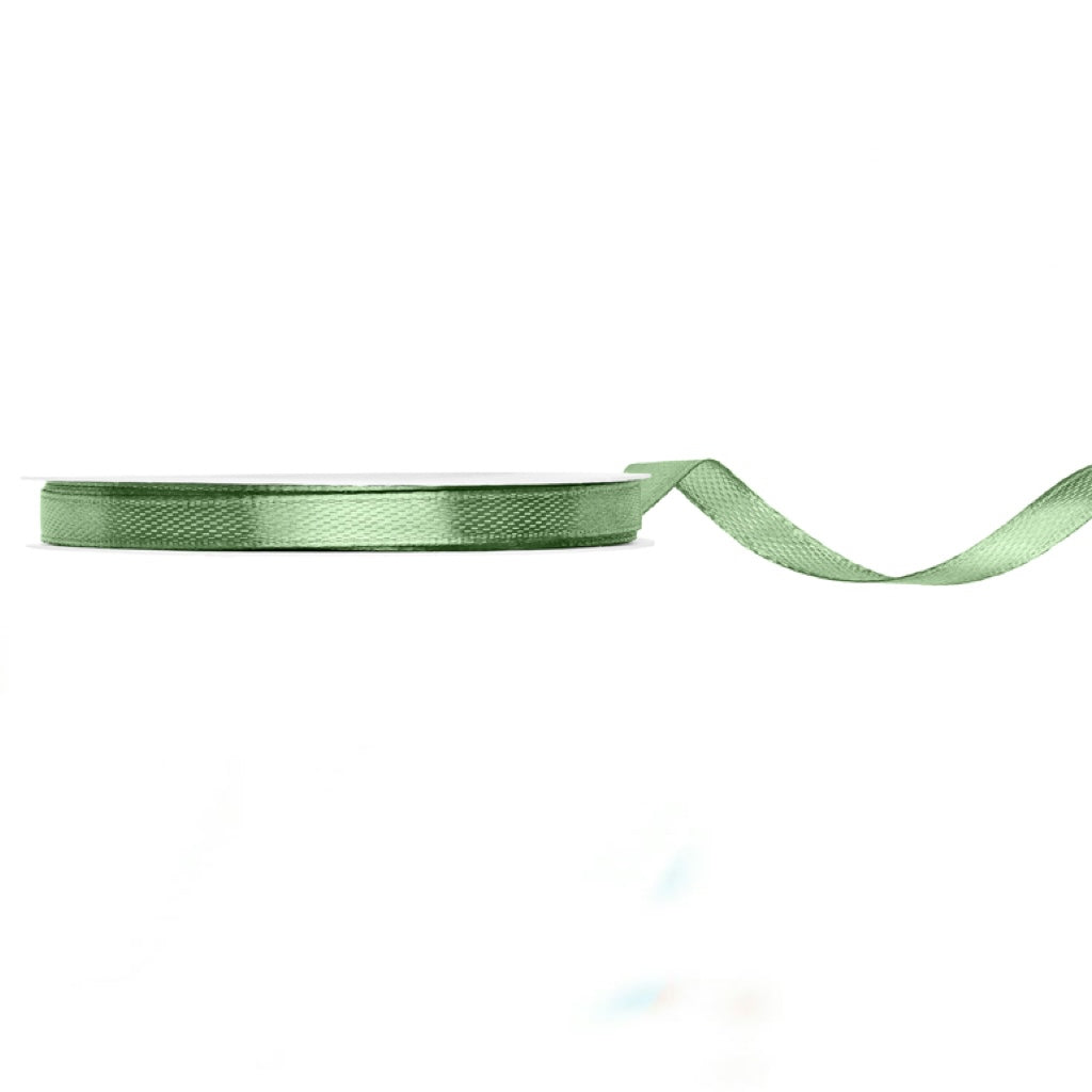 Satin ribbon for helium balloons, green, Sage, 6mm