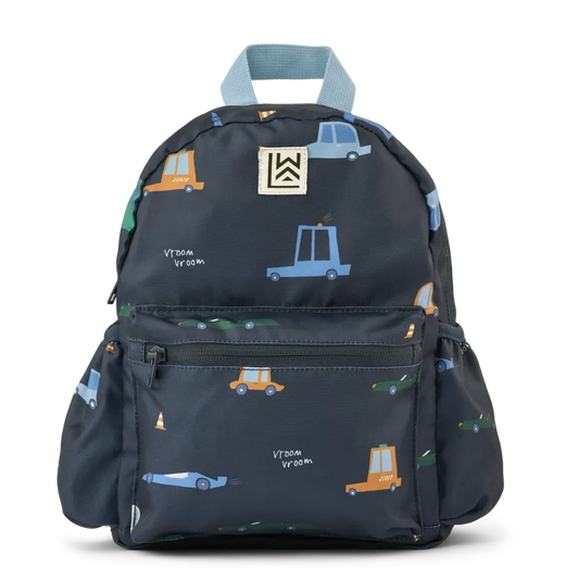Bērnu mugursoma, Andreas Backpack Cars / Classic navy, Liewood