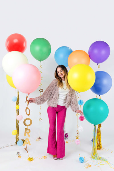 Apaļais balons Round Balloon, Pastel Baby Blue, 60cm, Hēlija baloni Liepājā