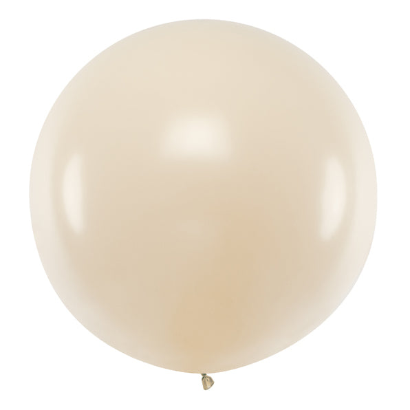 Apaļais balons Round Balloon, Nude, 60cm, Hēlija baloni Liepājā
