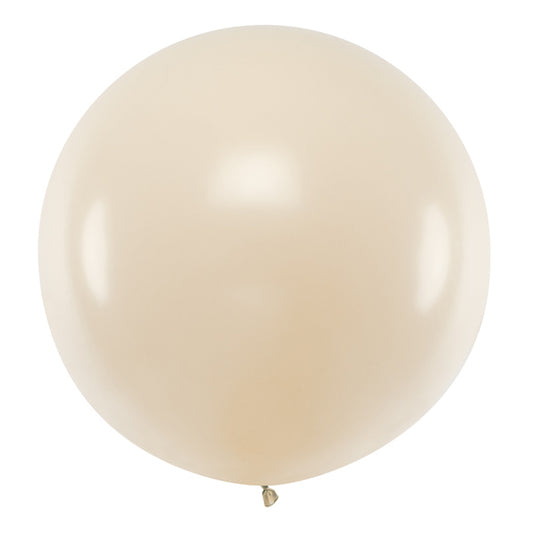 Apaļais balons Round Balloon, Nude, 60cm, Hēlija baloni Liepājā