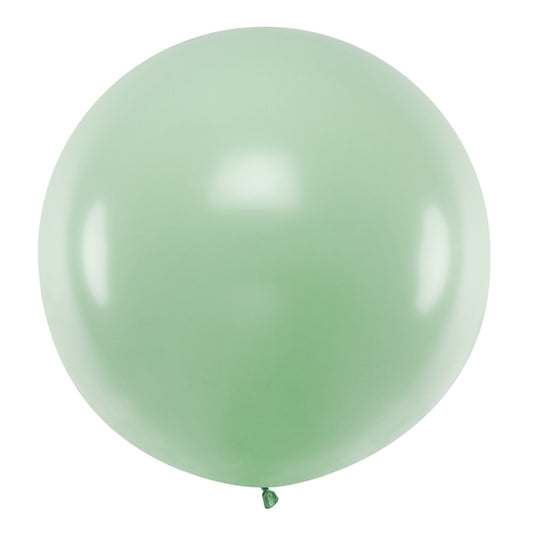 Apaļais balons Round Balloon, Pastel Pistachio, 60cm, Hēlija baloni Liepājā